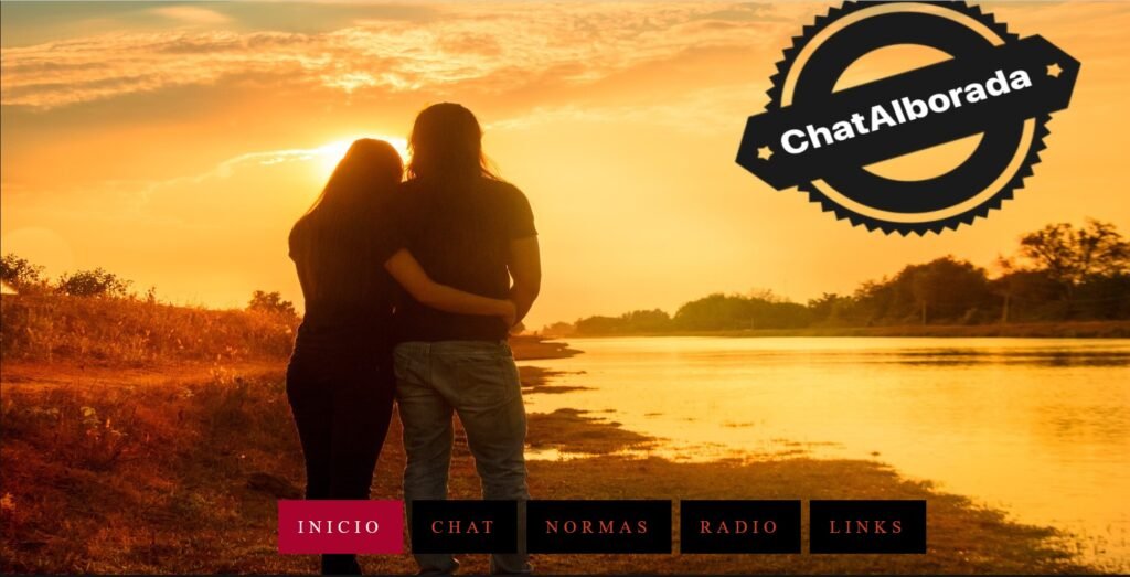 captura de pantalla de la web chat alborada